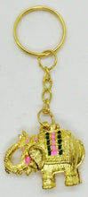 Load image into Gallery viewer, Lover Doll Pattern Keyring Elephant Gold Animal Scotch Sewing Charm Decor