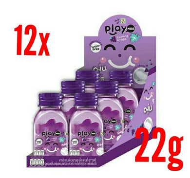 12x Play More Cooling Scent Grape Sugar Free Sweet Candy Kid Mellow Family