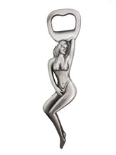 Load image into Gallery viewer, Bottle BEER Opener Girl Figure Collectible Beer Drink Idea Style Showgirl Silver