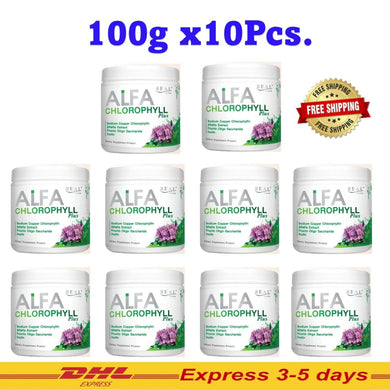 10x Real Elixir Alfa Chlorophyll Plus Detox Diet Supplement Fiber Powder Vitamin