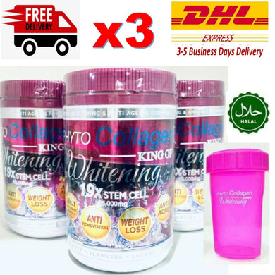3x Phyto Collagen 19X Stem Cell Anti-Aging Energy Aura Skin Radiant Skin Halal