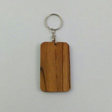 Load image into Gallery viewer, Embroidery Fabric on Wood Thai Style VER.1 Keyring charm cute keychain