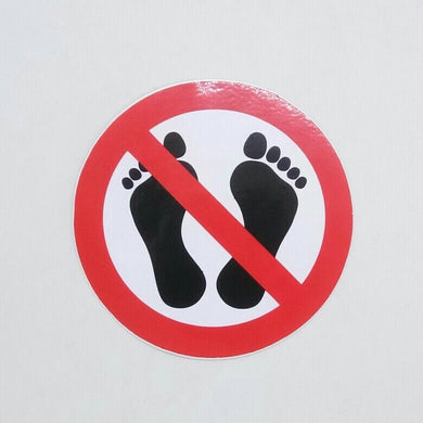 Sticker FUNNY DON'T ver.2 Label Joke Prohibition & Warning Funny Signs