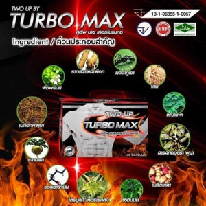 10cap Turbo Max Herbs Men Healthy Two Up Brand Restores Stamina Sexual Function