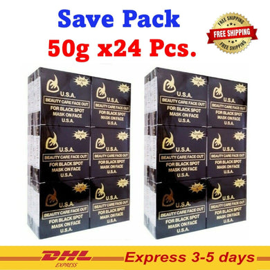 24x USA Beauty Soap K.Brother Aura Skin Face Out Black Spot Mark Scrub Acne 50g