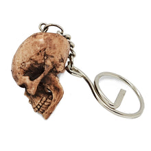 Load image into Gallery viewer, Predator Alien Keyring Keychain Human Skull Bonehead Handmade Biker Chopper