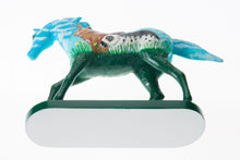 Load image into Gallery viewer, Little Blue Horse Resin Hand Painted Rabbit Style Cute Animal Figure Decor Craft