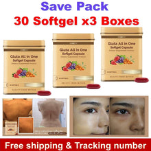 Load image into Gallery viewer, 3x Gluta All in one Anti Aging Reduce Acne Detox Toxin Healthy Smooth Aura Skin