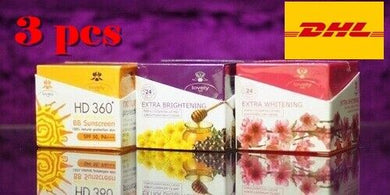 3X Lovely Brightening Day & Night Cream Sunscreen Restore Moisture Skin Freckles