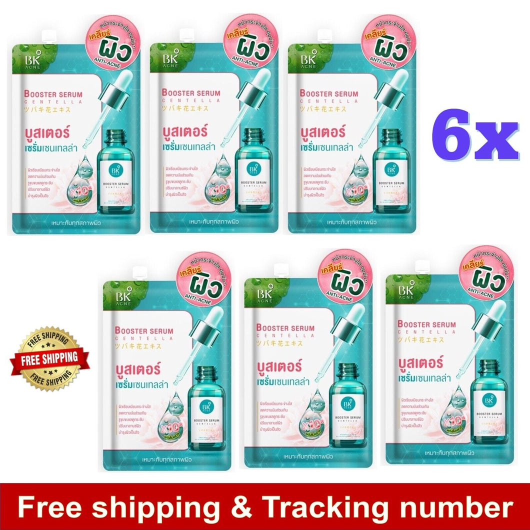 6 Sachets x 8 g BK Acne Booster Serum Centella Anti Acne Face Clear Skincare