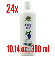 Load image into Gallery viewer, 24x Hair Regrowth Shampoo Butterfly Pea Herbal Prevent Gray Thick Black Clean