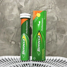 Load image into Gallery viewer, 6x Berocca Performance Tube of 15 Effervescent Tablets Orange Flavor DHL ship
