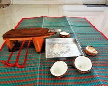 Load image into Gallery viewer, Ancient Coconut Grater Shredder Wood Scraper Thai Food Oil Portable Grinder DHL