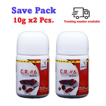 Load image into Gallery viewer, CR 6 Vitamin White Crane Fish Red Type Food Powder Enhancer Color Breed 2x10g