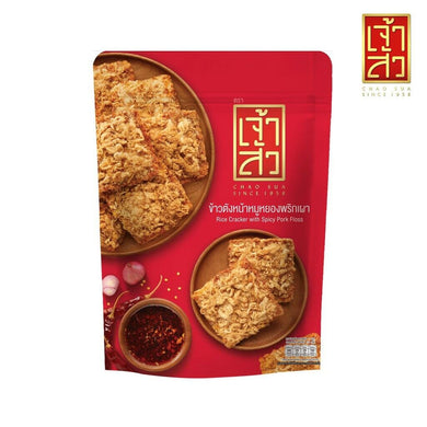 JAO SUA Big Pack 80g. Rice Cracker with Spicy Dried taste Shredded Pork Sweet