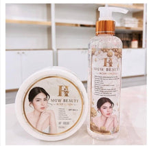 Load image into Gallery viewer, 2 SET WHITE FULL BODY Cream + Serum reduce appearance stretch marks dark spots