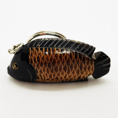 Fish Buffalo Horn Key chain Collection Unique Carved chic Bunch Cute Bundle rare