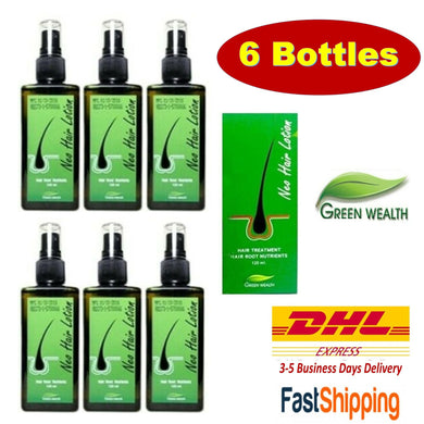 6x120ml Green Wealth Neo Neo Hair Lotion Root Nutrients Treatments Hair Loss