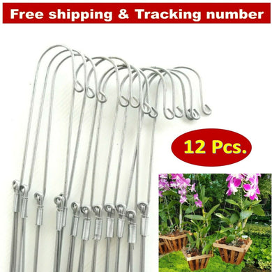 12x Hanging Wire Orchid Vanda Hanger Planter Flowers Plant Garden Baskets