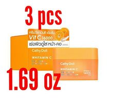 Load image into Gallery viewer, 3x Whitamin C Day Cream Whitening UV Protection Brightens Nourishing Skin 1.69oz