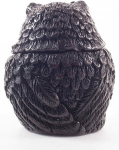 Owl Figurine Vintage Ashtray Resin Ash Holder Lid Cigarette Gift Decor Bird