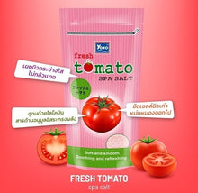Load image into Gallery viewer, 12 Bag Nourishing Whitening Skin Exfoliating Body Scrub Tomato SPA Salt 300g
