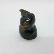 Load image into Gallery viewer, Black Cat Striped Buffalo&#39;s Horn Carved Decor Collectibles Lucky Bone V.23