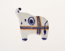 Load image into Gallery viewer, Elephant Ceramic Magnet Hand Shaped Painted Mold Figured Animal Collectible Gift