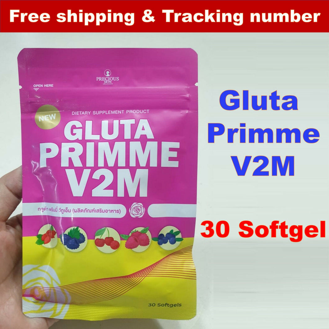 New GLUTA Primme V2M Skin Super Beauty Aura Radiance Aura Smooth Soft Healthy