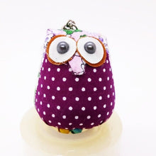 Load image into Gallery viewer, Owl Keyring V.7 Hand Sewing Doll Charm Cute Keychain Animal Lover Vintage Gift