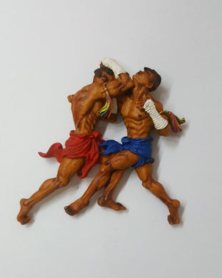 Muay Thai Boxing belt rope A-Ra-Van-Soey-Nga resin Magnet Hand Painted