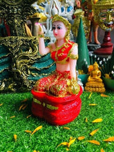 Load image into Gallery viewer, NANG KWAK Goddess Statue Thai Fortune Powerful Talisman Good Trade Buddha Amulet