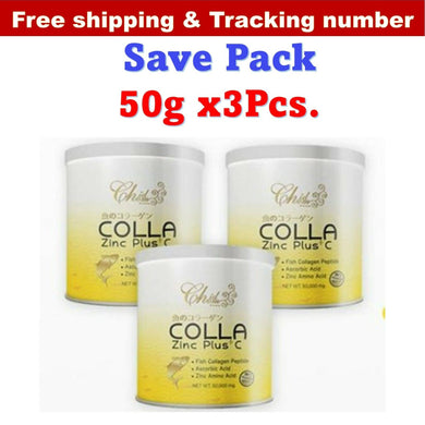 3 x Collagen COLLA Zinc Plus C Nourishing Hair Nails Bones Strengthen Anti Aging