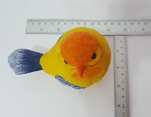 Little Bird Yellow Chubby Resin Hand Painted Cute Animal Figure Decor Craft