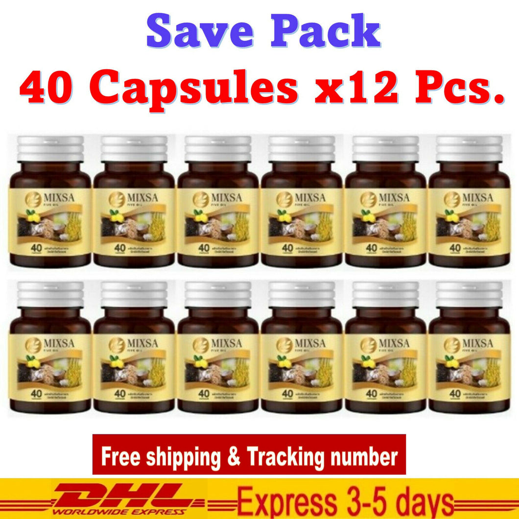 12X MIXSA FIVE OILS 5 Natural Metabolism Brain Bones Sleep Balance Mixa Health