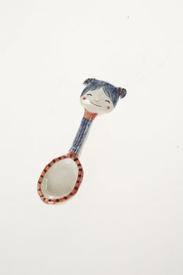 Spoon Ceramic Chinese Sister Decor Cute Girl Design Tableware Collectibles Craft