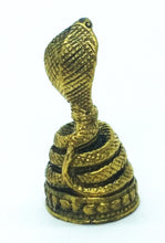Load image into Gallery viewer, Serpent Good Luck Brass Amulet Miniature Talisman Love Charm Magic Thai Pendant