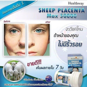 Healthway Sheep Placenta Max 50000mg Nourish Skin Look Aura Radiant Younger
