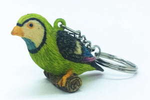 Parrot Resin handmade keyring idea animal birds charm cute pet keychain gifts