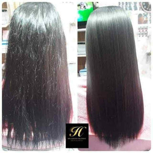 Hiso Keratin Set Charcoal Shampoo and Treatment Detox Reduce Loss Hair Strong