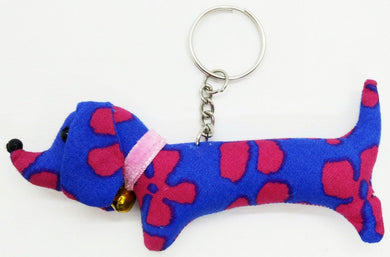 Keyring Dog Animal Lover Doll Pattern Scotch Sewing Charm Cute Fabric