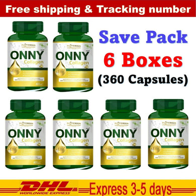 6x ONNY Collagen Collagen Tri-peptide Taurine Anti Aging Radiance Soft 60 Caps