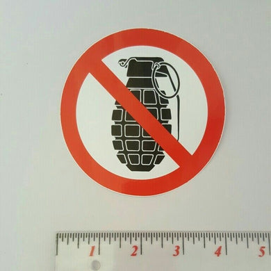 DON'T BOMB Sticker Funny Label Joke Prohibition & Warning Funny Signs