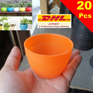 20x 2"Baskets Orchid Garden Plant Pots Home Outdoor Thai Flower Planter Plastic