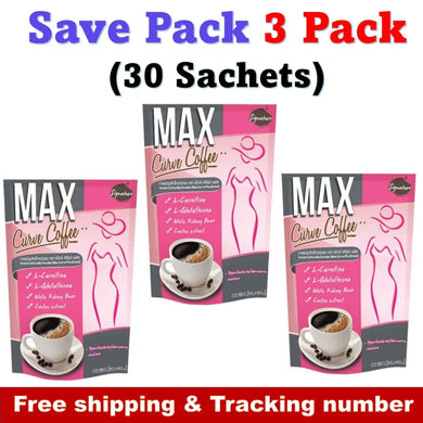 3X Max Curve Instant Slimming Coffee Weight Loss Fat Burn Fit Firm No Sugar