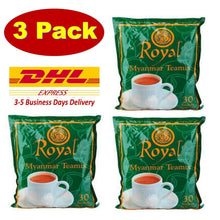 Load image into Gallery viewer, 3 Pack Burmese Teamix Royal Myanmar Tea Milk 3 In 1 30 sachets Halal