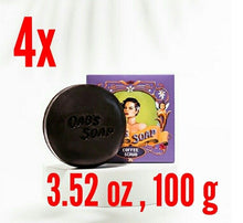 Load image into Gallery viewer, 4x COFFEE SOAPSCRUP BRIGHTENING SMOOTH CLEAR SKIN FULL BODY FREE FIBER BUBBLE