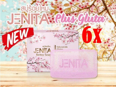 6x Soap Botox Gluta Whitening Firm & Brighten Anti Aging Natural Bar Cleansing