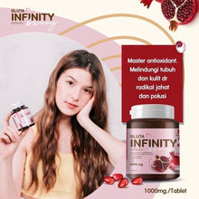 Load image into Gallery viewer, 2x Gluta Infinity Berry 1000 mg 17 natural Aura Skin Supplement 30 Tablets