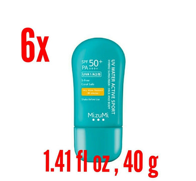 6x Water Active Sport SPF50 PA++++ Sunscreen Facial Sun Protection Skin 40g